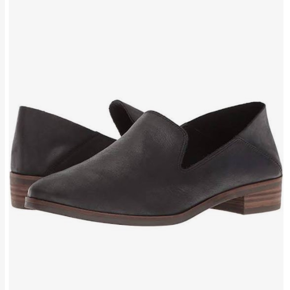 Lucky Brand: Women's Leather Cahill Loafer Slip On Flats Shoes Black 10M/42